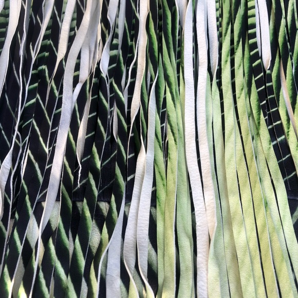 Tamara Mellon Fringe Leather Dress Size 2 NEW - Picture 8 of 10